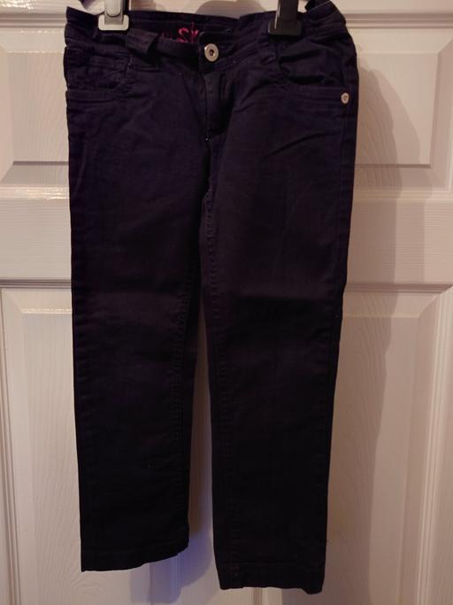  — Girls black skinny jeans size 6-7 years