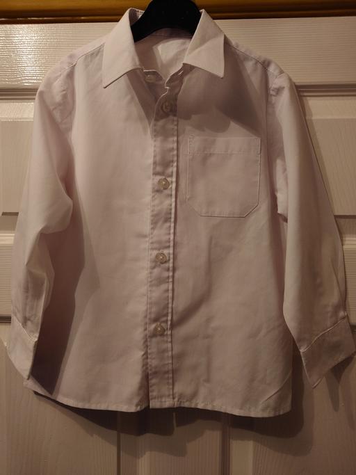  — Boys white school shirt size 4-5 years