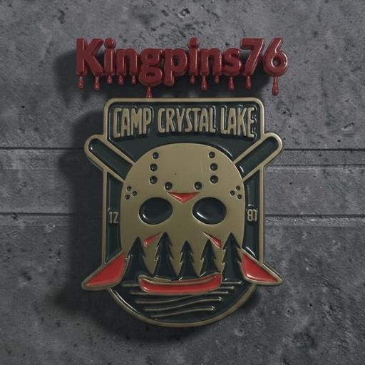  — Camp Crystal Lake ( Friday 13th ) Horror Pin