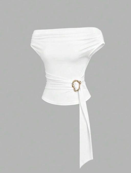  — White smart top