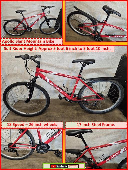  — Apollo Slant Mountain Bike – 26 inch wheels