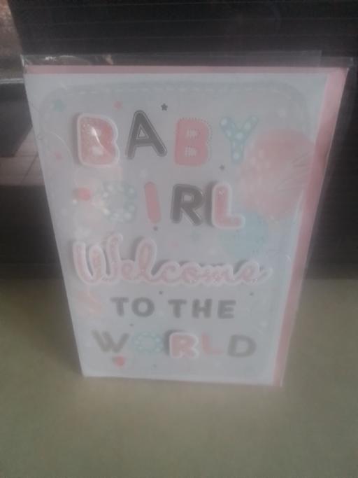  — WELCOME BABY GIRL CARD