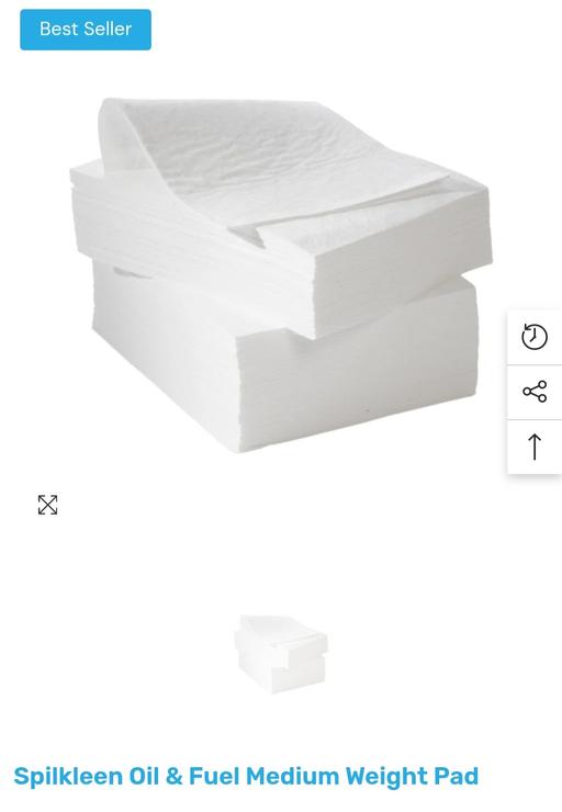  — box full of oil and fuel absorbent pads