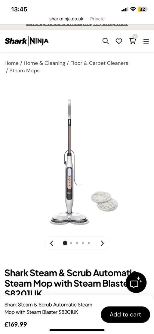  — Shark mop