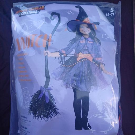  — witch costume. age 5-7. new