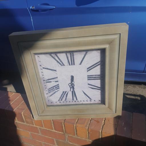  — 2ft Sq JB Global Wall Clock, Not Working