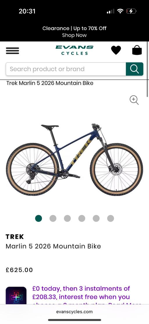  — Trek Marlin 5 mountain bike