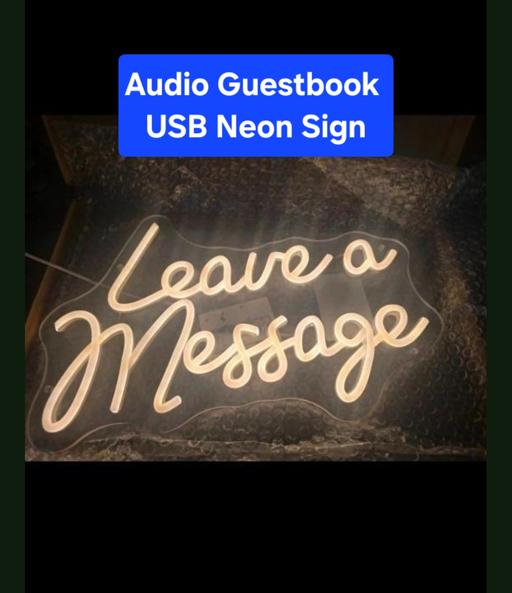  — Audio Guestbook NEON USB wedding display sign