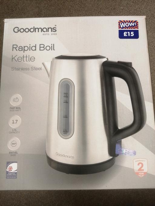  — New Goodmans rapid boil 1.7L kettle