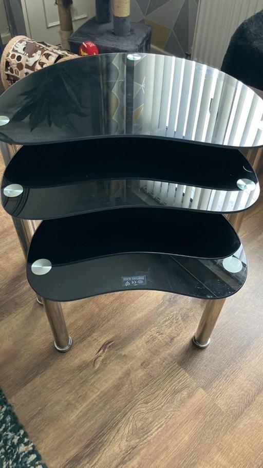  — 3 glass nest Tables