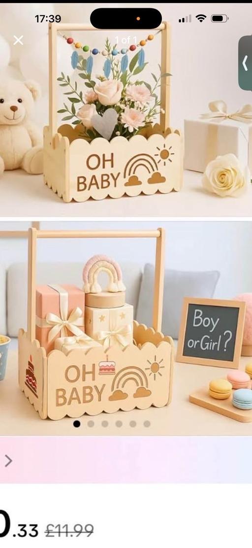  — Baby gift box wooden to gift someone