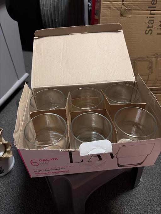  — Set of 6 Lav galata glasses
