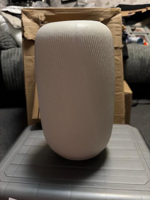  — Habitat ribbed ceramic vase