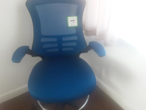  — Brand new blue swivel office chair