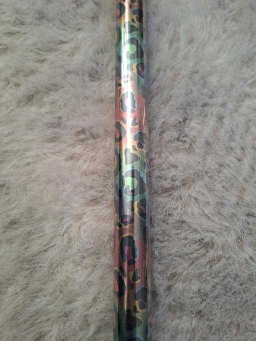  — foil leopard print gift wrap