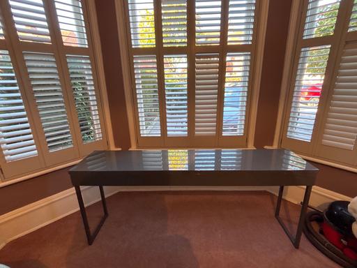 — Grey console table. Free. Collection only