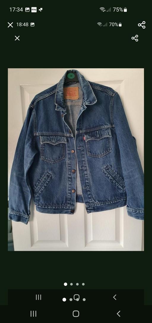  — men's denim levi jacket