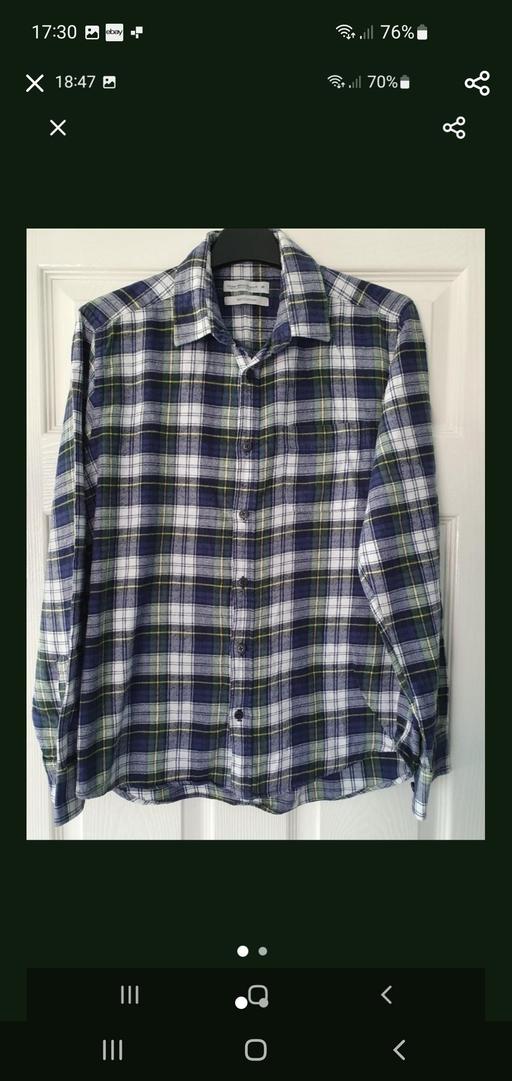  — men's check shirt