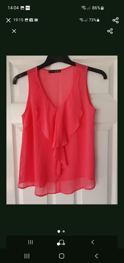  — ladies frill trim top