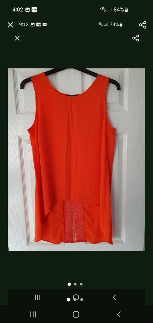  — ladies lace trim top
