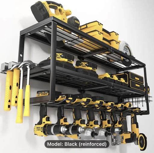  — Heavy-Duty Metal Wall Mounted Tool Rack