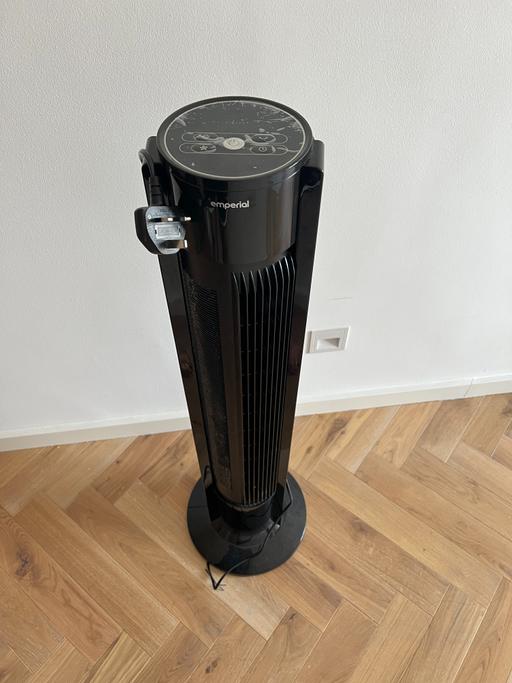  — Black Tower Fan + Remote – Hardly Used