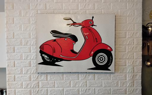  — big vespa motorbike picture cool man cave