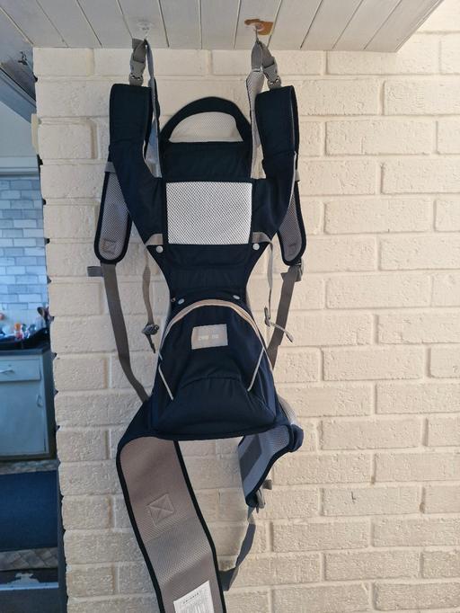  — baby carrier backpack – navy blue and grey