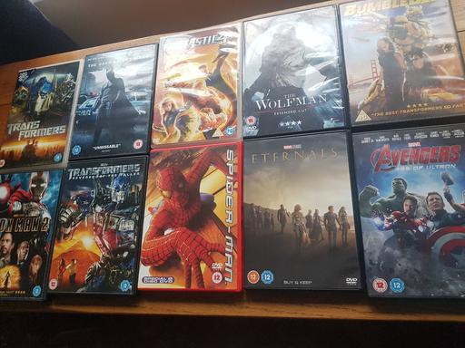 — 10 super hero's DVD's