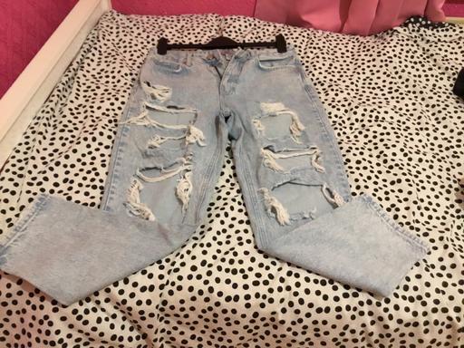  — Ladies New Look Ripped Jeans size 10 see pics
