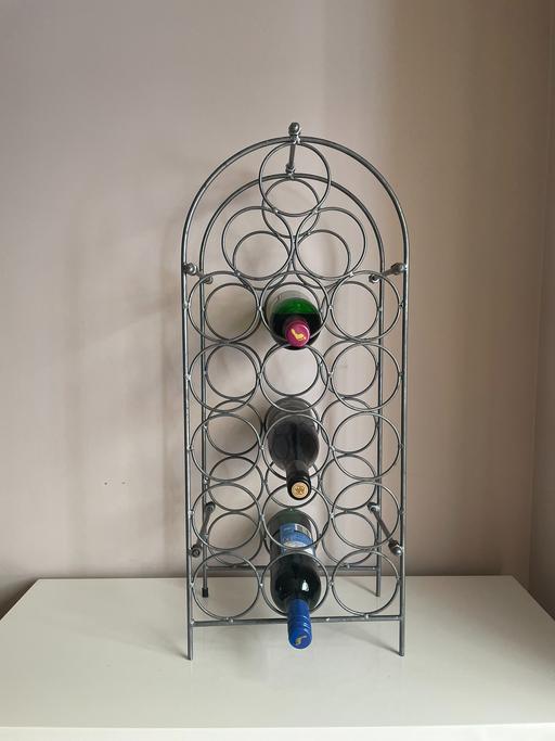  — Unbranded Metal Industrial Finish Wine Rack