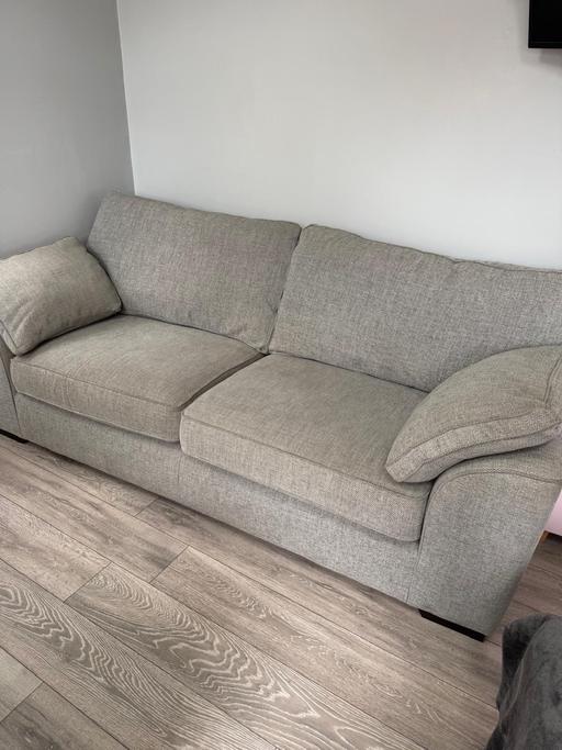  — grey 3 seater sofa