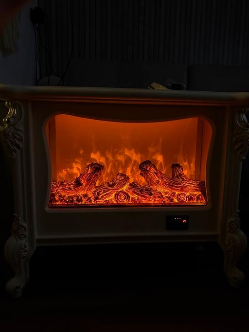  — Brand new White Electric Fireplace -