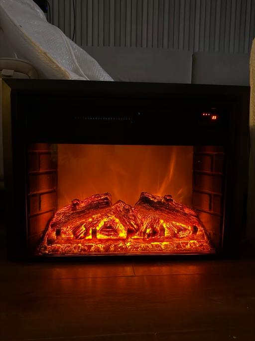  — Brand New Black Electric Fireplace