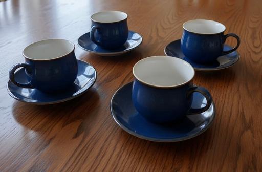  — Denby Imperial Blue Cups & Saucers Set
