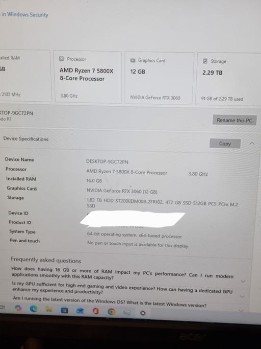  — Gaming PC