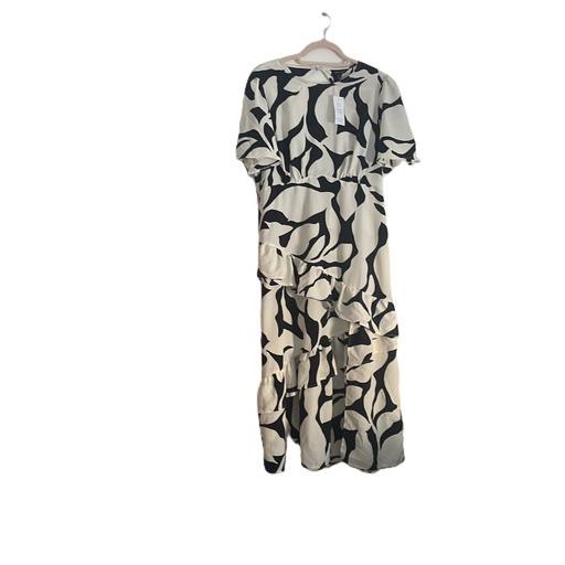  — New Look UK 18 midi dress ruffle BNWT