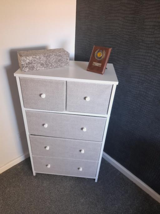 — X2 sets of drawers they have 5 fabric drawers