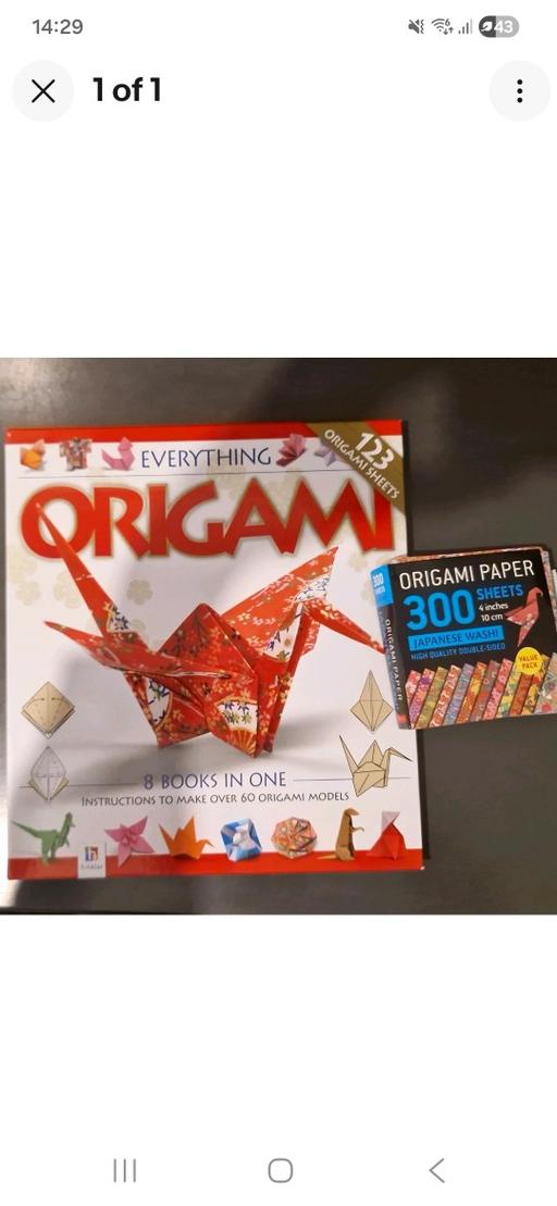  — origami book + sheets