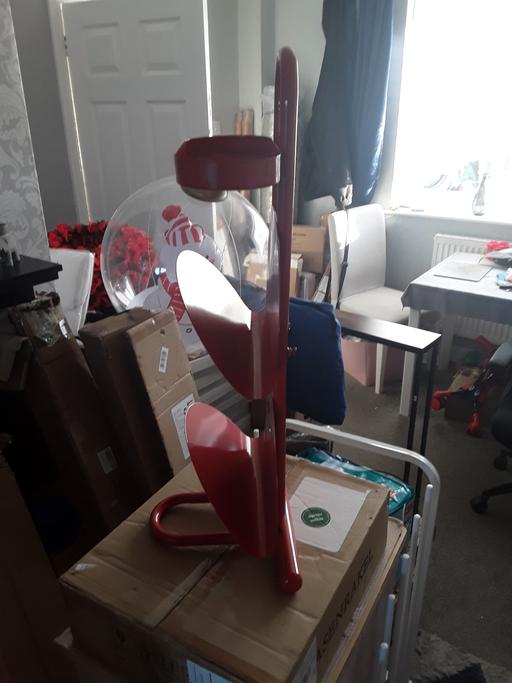  — red retro paper rack