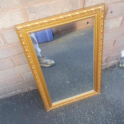  — Gold Ornate Framed Mirror, 24 x 15 inches,