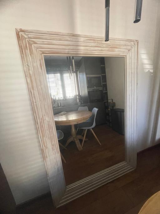  — Large Real Wood Mirror