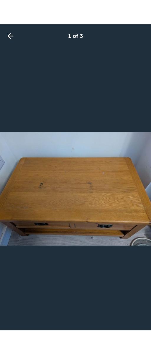  — wood coffee table