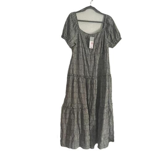  — Primark UK16 gingham midaxi dress square BNWT