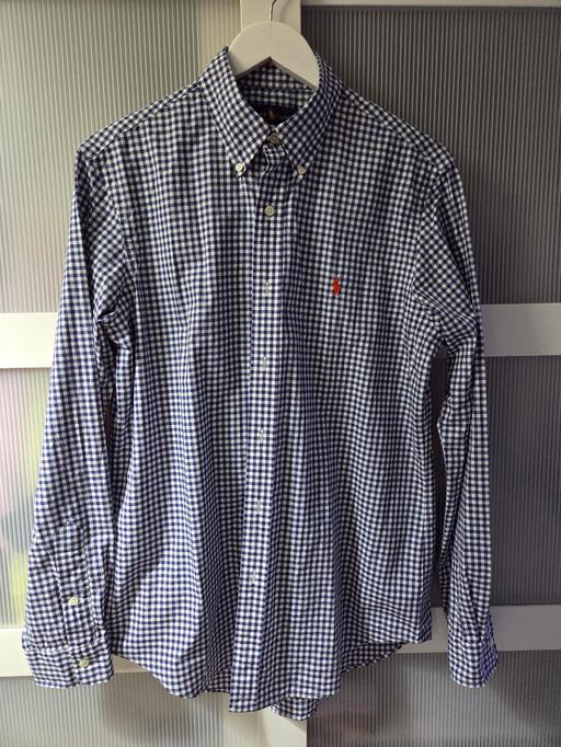  — Size M RALPH LAUREN checked navy shirt