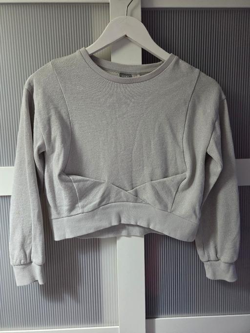  — Age 10 NEXT grey sparkly cropped jumper