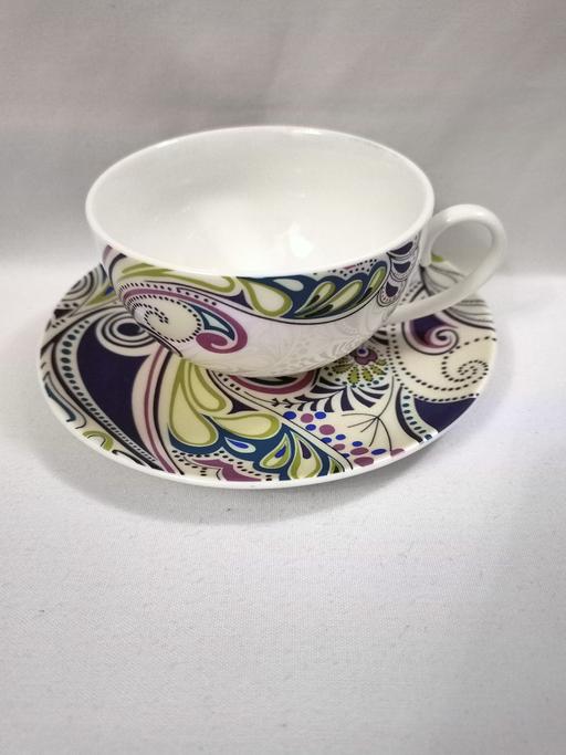  — DENBY MONSOON COSMIC BREAKFAST CUP/SAUCER