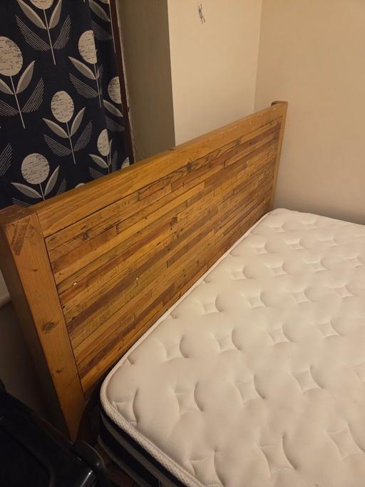  — wooden bed and mattress