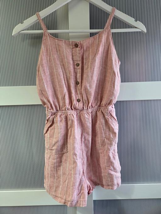  — Age 11 MATALAN pink linen playsuit