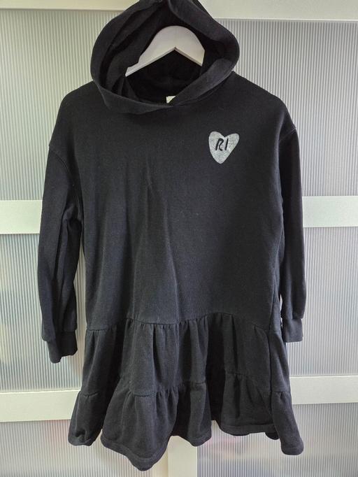  — Age 11-12 RIVER ISLAND black hooded dress
